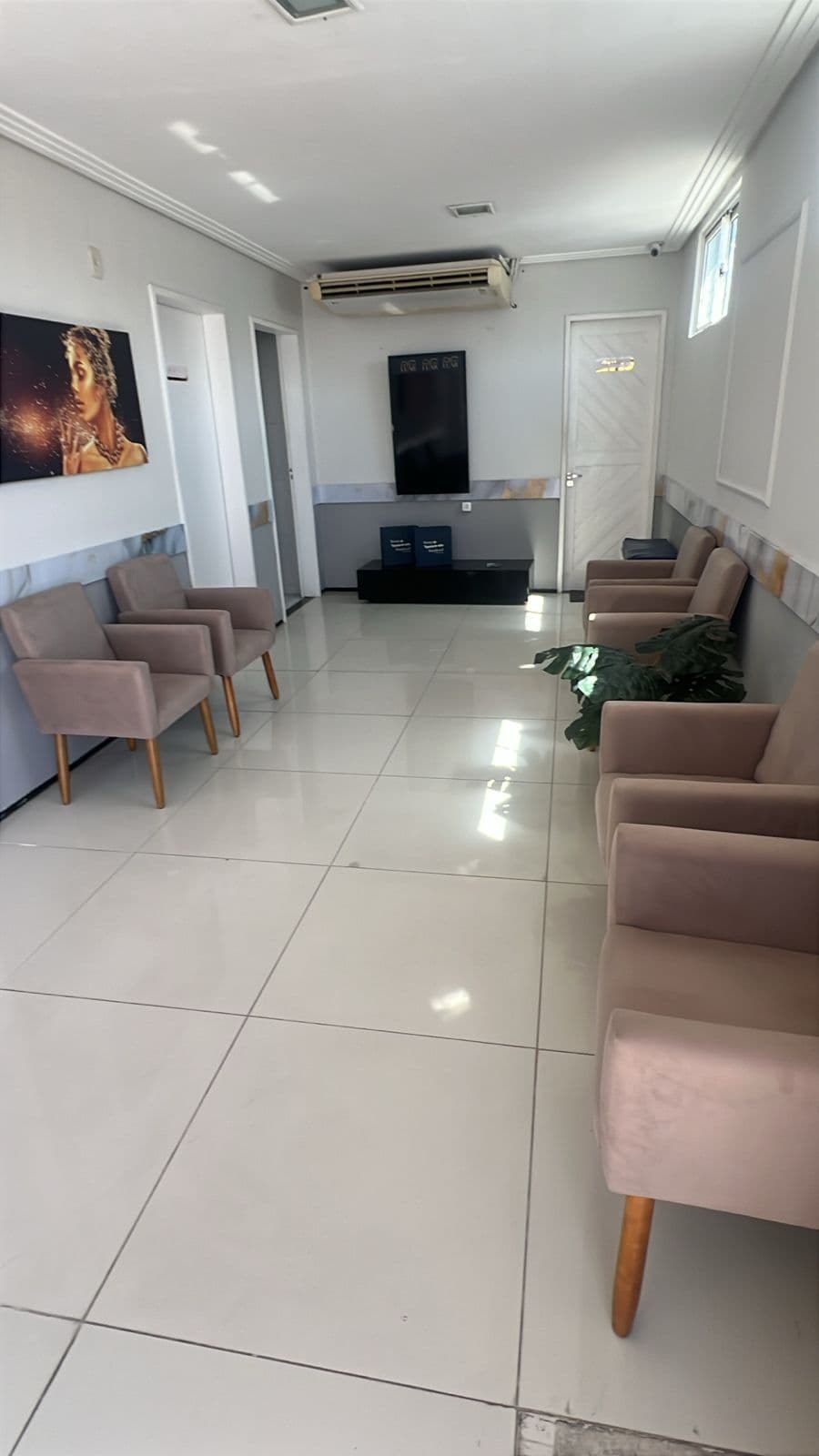 Sala de espera confortável